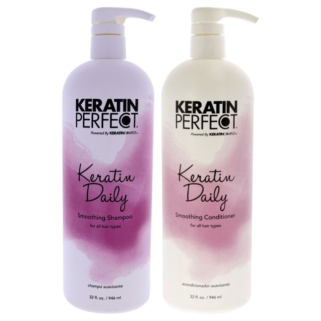 Champú de 32 oz y acondicionador de 32 oz Keratin Kit de Champú y acondicionador diario 2 Pc