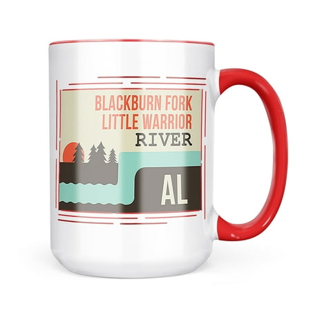 

Neonblond USA Rivers Blackburn Fork Little Warrior River - Alabama Mug gift for Coffee Tea lovers