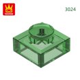thumbnail image 1 of 588Pcs/Lot 3024 1x1 Short 1-Hole Building Blocks Classic Base Parts Compatible with Bricks Children Toys Assembly Gift Box 86.Trans-Dark Green about 588pcs, 1 of 6