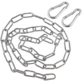 thumbnail image 1 of Easy To Use Hanging Chair Chain, Weather Proof Gate Chain Lock For Indoor Outdoor Adventures, Stainless Steel Material Adjustable Height With Carabiners, 1 of 5