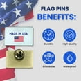 thumbnail image 3 of Pin - State Flag Ohio - USA | Lapel Pin Accessory, Jacket  Hat Decor, Collector Souvenir, 3 of 9