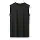 thumbnail image 4 of Camiseta interior de manga corta de seda helada para hombre - Malla cuadriculada, transpirable, poliéster - Ajuste musculoso, M-XXXXXXL, largo 65-79 cm, 4 of 4