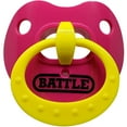 thumbnail image 1 of Battle Sports Binky Oxygen Lip Protector Mouthguard - Pink/Yellow, 1 of 3