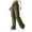 Army Green, variant on Parachute Pants for Women Baggy Cargo Pants Multi-Pocket High Rise Y2K Pants Teen Girls Wide Leg Trousers Streetwear(Khaki,S)