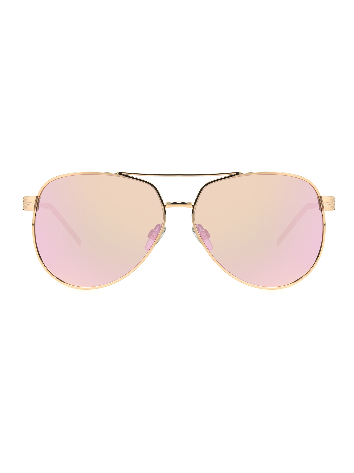 Foster Grant Women's Aviator Fashion Sunglasses Rose Gold