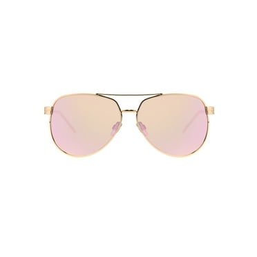 Foster Grant Women's Aviator Fashion Sunglasses Rose Gold