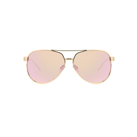 Foster Grant Women's Aviator Fashion Sunglasses Rose Gold