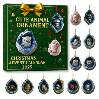 Highland Cow Calendrier De L'Avent 2025,24 Ornements Plat En Acrylique Calendrier De Compte à Rebours De 24 Jours Cadeau De Noël-7 - Maison