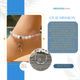thumbnail image 4 of Besheek Frosted Mermaid Beaded and Seahorse Adjustable Anklet, 4 of 7