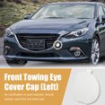 thumbnail image 2 of Unique Bargains Pearl White Front Bumper Tow Hook Towing Eye Cover Cap Plastic BHN1-50-A11-BB for Mazda 3 2014 2015 2016, 2 of 6