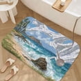thumbnail image 3 of 1pc Beach with Fluttering Cloth Absorbent Non-Slip Bathroom Thickened Flannel Rug Decor,Soft,Quick Drying,Suitable For Indoor/outdoor Use,Bathrooms,Bedrooms,Kitchens,Terrace,Laundry Rooms,16"x24", 3 of 9