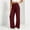 Wine, variant on Njagoc3 Wide Leg Pants for Women Drawstring Elastic Waist Lounge Trousers with Side Pockets Casual Bottoms