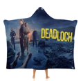 thumbnail image 1 of Dead Loch Manta Capa con Capucha Anti-Bolitas, Manta de Lana Ártica Suave, Manta Portátil de Felpa Ligera y Lujosa, Poncho para Siesta en Casa y Oficina, 100*130cm, 1 of 6