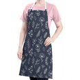 thumbnail image 5 of Pioneer Flower Floral Print Pattern Apron for Women and Men, Cotton Linen Waterproof with Pockets, Adjustable, 33x27 Inch for Kitchen, Gardening, BBQ, Salon, 5 of 6