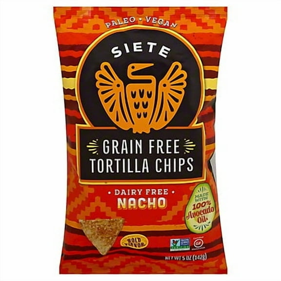 Siete Grain Free Nacho Tortilla Chips, 5 oz