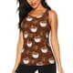 thumbnail image 1 of Balery Cute Sloths Bear Relaxing In Coffee Cup Camiseta sin mangas estampada ligera para mujer, tops de entrenamiento sin mangas, camisetas de yoga transpirables de secado rápido.-Large, 1 of 7