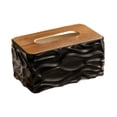 thumbnail image 4 of Elegante y moderno porta servilletas rectangular para encimera de cocina. Negro, 4 of 9