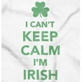 thumbnail image 2 of Funny St Pattys Keep Calm I'm Irish Men's Graphic T Shirt Tees Brisco Brands S, 2 of 5