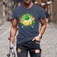 thumbnail image 5 of Ankishi St. Patrick's Day T-Shirts for Men Horseshoe Crew Neck Summer Printed T Shirts Casual Basic Tops Daily Wear, 5 of 8