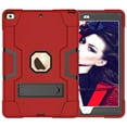 thumbnail image 4 of Cherrry Case for iPad 10.2 Inch Tablet,Hybrid Heavy Duty Shockproof Rugged High Impact Full-Boday Protective Case for Apple iPad 10.2 Inch 7th/8th Generation 2019/2020 Released(Red/Black), 4 of 7