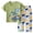 R407-Light Green, variant on NOLDARES Newborn Baby Boy Outfits 2 Pieces Cotton Crewneck Short Sleeve Top Tee Print Casual Cargo Shorts Truck Clothes(Navy,5-6 Y)