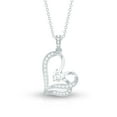 thumbnail image 2 of Rosec Jewels - Lab Diamond Heart Pendant with Chain - Ready to Gift for Valentines Day, 10K White Gold, 2 of 7