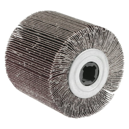 

Uxcell 120mmx100mm 60 Grit Abrasive Cloth Wire Drawing Flap Sanding Wheel