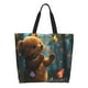 thumbnail image 1 of Disketp Cute Butterfly Bear Bolsa Tote Estampada para Mujer, Bolso de Hombro y de Mano para Compras y Viajes, 1 of 8