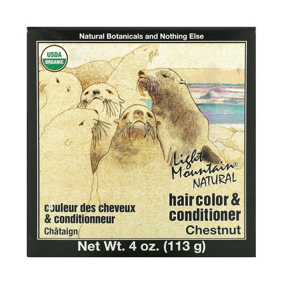 Light Mountain Natural Hair Color And Conditioner - Chestnut - 4 Fl Oz