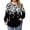 Black, variant on TQWQT Womens Plus Size Tops Fall Flowy Plus Size Tops Crewneck Long Sleeve Tunic Womens Tops Plus Size Floral Print Dressy Casual Tshirt 5x Women Plus Size Clothing White 5XL