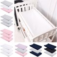 thumbnail image 2 of 3Pcs Cotton Changing Pad Cover Breathable Cover Cotton Changing Pad Sheets Stretchy Diaper Change Table Sheets 32x16in, 2 of 9