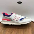 thumbnail image 1 of New Balance Mens 997 CM997HAJ White Pink Blue Casual Shoes Sneakers Size 10.5 D, 1 of 5