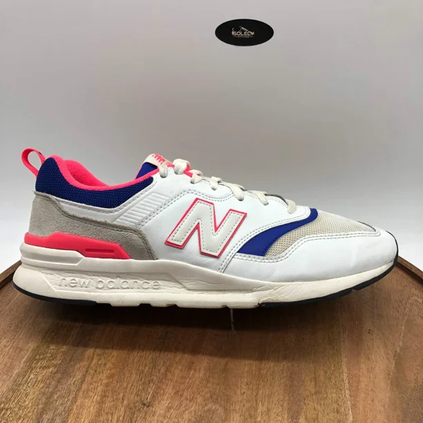 New Balance Mens 997 CM997HAJ White Pink Blue Casual Shoes Sneakers Size 10.5 D
