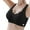 Black, variant on Womens Bras Push up Wireless No Underwire Full Coverage V Neck Supportive Sports Bralettes Breathable Soft Lightweight T-Shirt Bras Green M