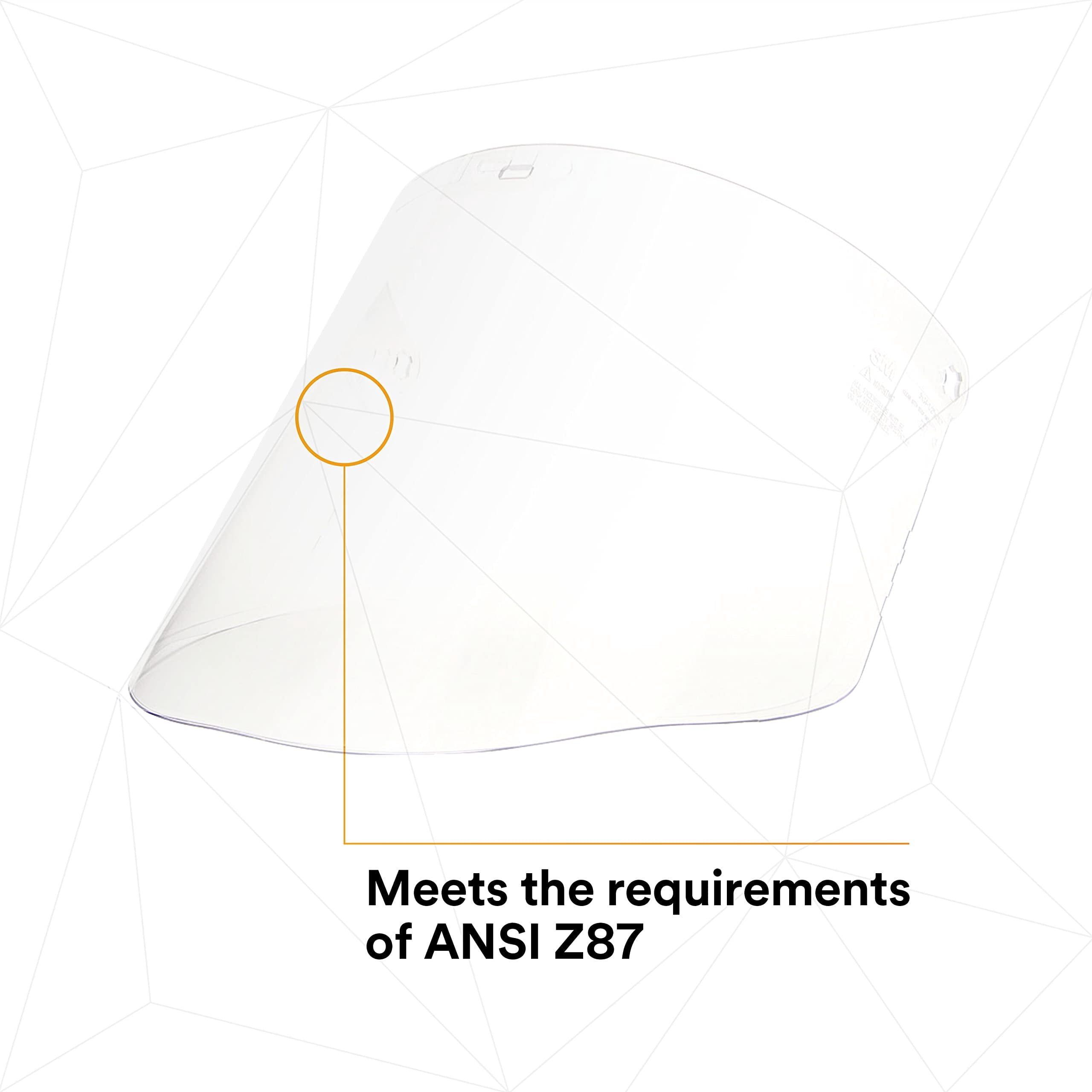3M™ Ratchet Headgear H8A, 82782-00000, with 3M™ Clear Propionate Faceshield W96 5 EA/Case