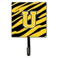 thumbnail image 3 of Letter Q Initial Tiger Stripe - Black Gold  Leash or Key Holder, 3 of 7