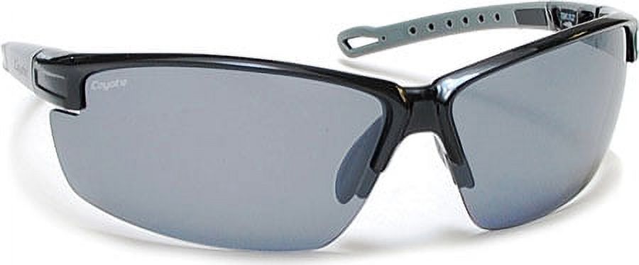 Coyote Eyewear 680562043082 Napa Polarized Street & Sport Sunglasses, Black, Gray & Silver Frame - image 2 of 2