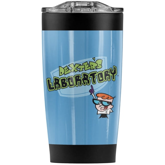 Dexter'S Laboratory/Logo Stainless Steel Tumbler 20 oz Coffee Travel Mug/Cup, Vacuum Insulated & Double Wall with Leakproof Sliding Lid | Great for Hot Drinks and Cold Beverages