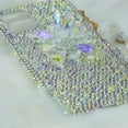 thumbnail image 3 of Compatible with OnePlus 7 Pro Glitter Case,3D Diamond Crystal Glass Flower Rhinestone Women Girls Rainbow Shiny Sparkle Bling Glitter Protective Phone Case Cover, 3 of 6