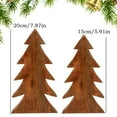 thumbnail image 3 of WMGHA Wooden Christmas Trees Tabletop Decor Rustic Wood Christmas Trees Xmas Centerpieces Table Wooden Signs Farmhouse Table Home Decor for Home Office Farmhouse (Classic), 3 of 7
