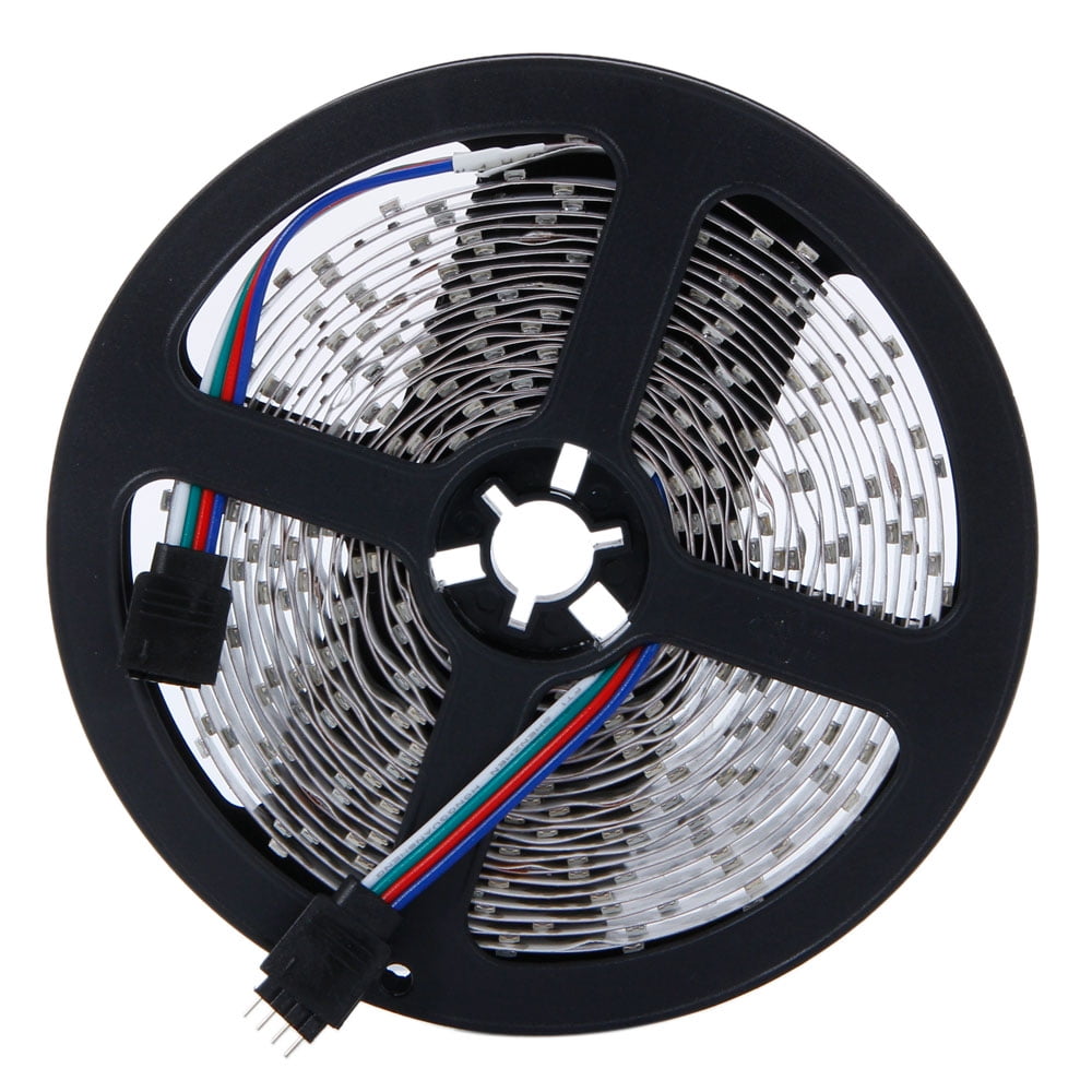 Zimtown 16.4Ft 300 LED RGB Strip Light SMD3528,IP20,Kit Set With 12V 2A Power Supply and Remote Controller;Felxible Light