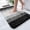 Black-24" x 16", variant on Luxury Toilet Rugs U-shaped 24x20 Extra Soft And Absorbent Microfiber Bathroom Non-slip Plush Shaggy Bath Mat Machine Wash Dry Contour Mats For Base Grey