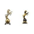 thumbnail image 1 of Estatua de caballo, figura moderna de resina, escultura de animal, arte coleccionable, adorno artesanal para centro de mesa, estante, sala de estar, e, 1 of 8