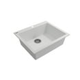 thumbnail image 2 of BOCCHI 1606-507-0126 Granite 24" 1 Bowl Kitchen Sink with Strainer in Milk White, 2 of 7