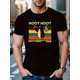 thumbnail image 1 of Camiseta divertida para hombre, informal, de manga corta y cuello redondo, de algodón, lavable a máquina. Ideal para verano. Para adultos, hombres, mujeres, adolescentes, jóvenes y para el tiempo libr, 1 of 5