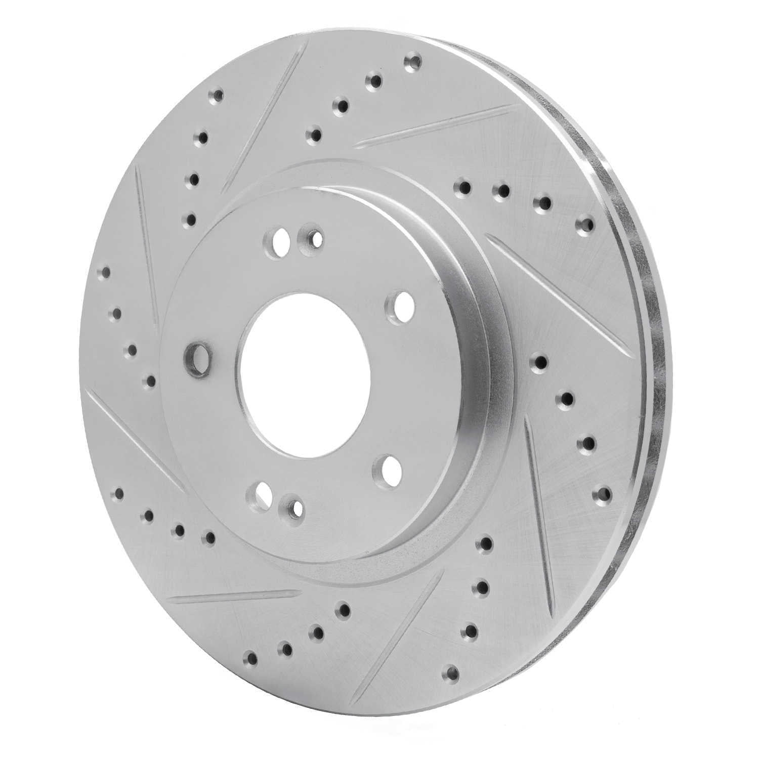 Dynamic Friction Company 631-03045L DFC Brake Rotor - Drilled And Slotted - Silver