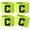 Fluorescent Green, variant on CEORPER Adjustable Nylons Football Captain Armband Durability Football Captain Bands