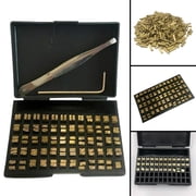 Sufanic 120Pcs Hot Stamp Copper Letters Thermal Ribbon Printing Font,2*3*15mm