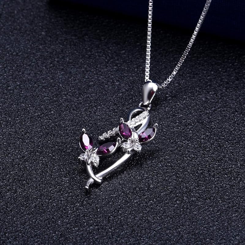 SISGEM Anniversary Jewelry Gifts for Her, 925 Sterling Silver Infinity Butterfly Pendant Necklace with Birthstone Crystal from Austria, Birthday Christmas Jewelry for Women 18 Inches (Gift Box)