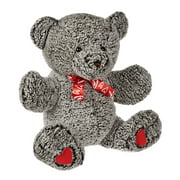 Way To Celebrate Valentine’s Day Teddy Precious Plush Toy, Gray Bear